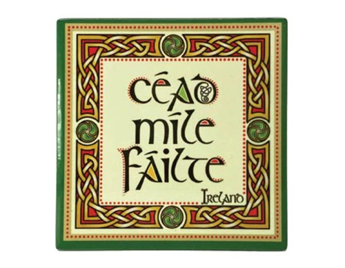 Ceramic Cead Mile Failte Coaster