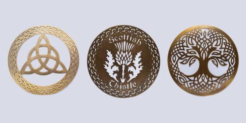 Celtic Art Collection: thistle, trinity knot, tree of life