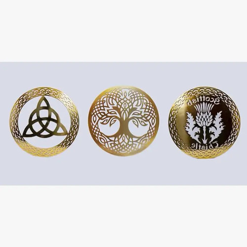 Celtic Wall Hanging Art: Thistle, Trinity knot, Tree of life