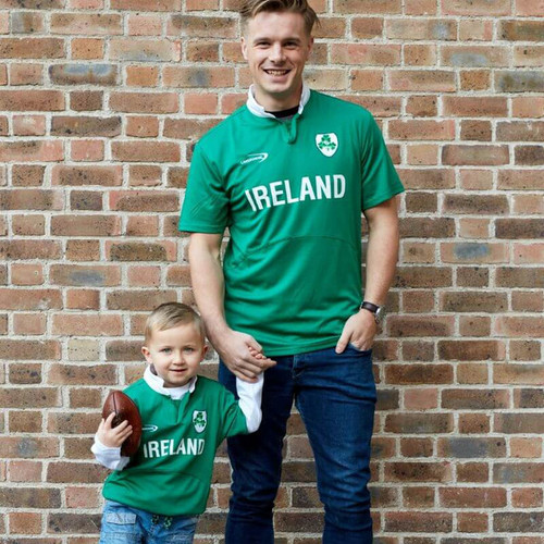 Polo Rugby Irlande Lansdowne - Blanc, Manches Courtes - Taille XL - Vintage