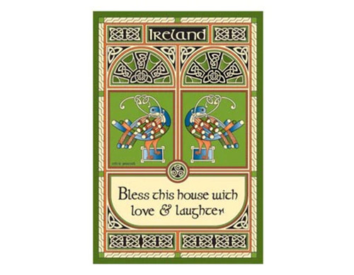 Celtic Peacock Designed Tea Towels Set of 2