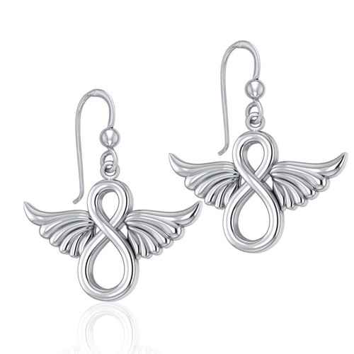 Hand Polished Inifinity Design Celtic Earrings DGC