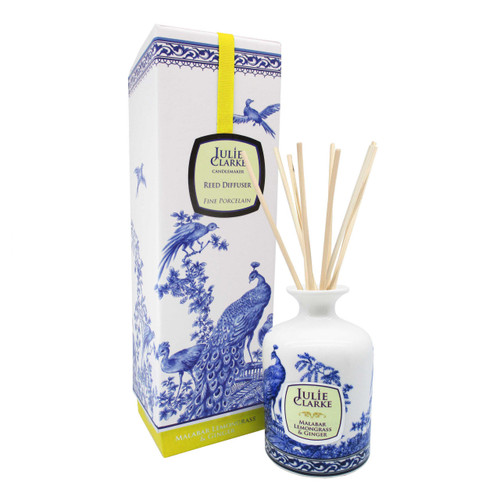 Ceramic Peacock Diffuser -Lemongrass & Ginger