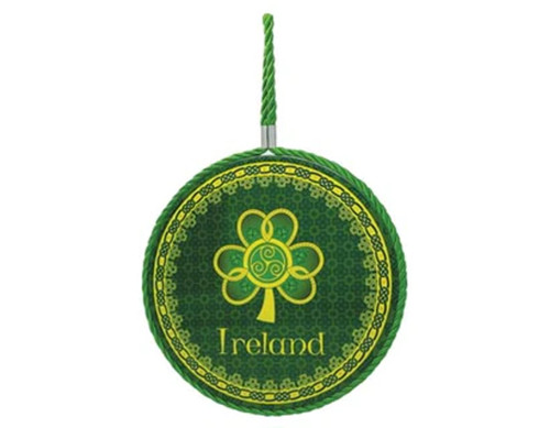 Ceramic Shamrock Spiral Rope Plaque