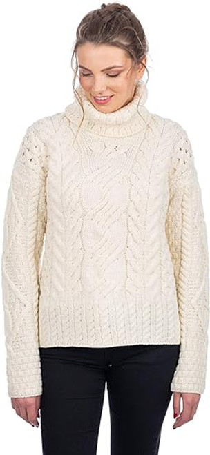 Women's Turtleneck Cable Sweater