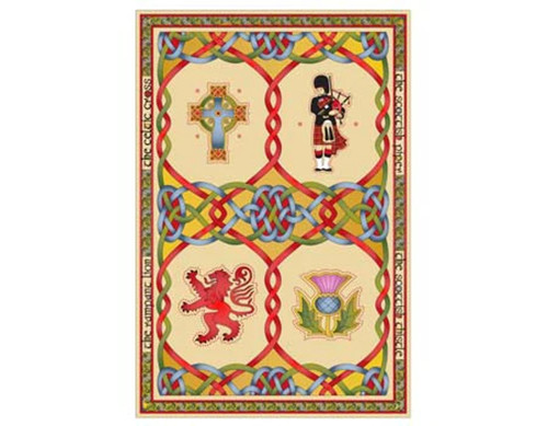 Scottish National Emblems Tea Towel  CL-73-73