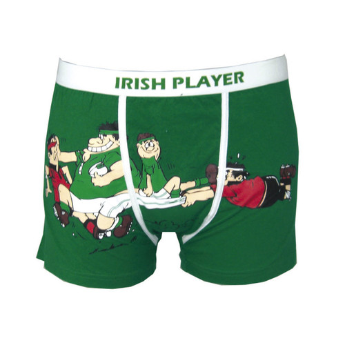 Green Irish Player Boxer Short DublinGiftCompany.com