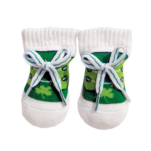Baby Shamrock Booties DublinGiftCompany.com