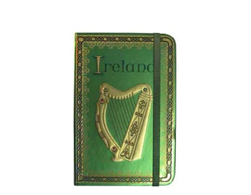 Irish Harp Green Notebook