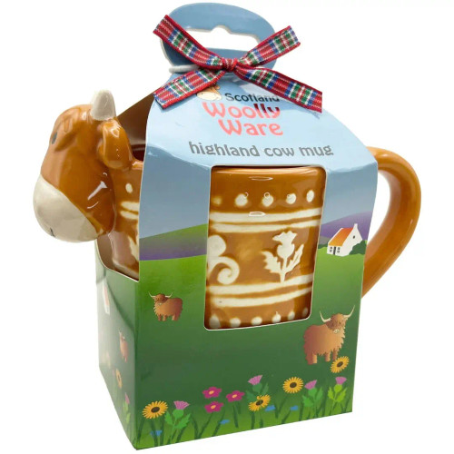 Scottish Cow Designed Ceramic Mug