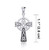 Celtic Trinity Knot Cross Pendant in Silver