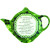 Irish Blessing China Tea Bag Holder-Shamrock Garden