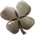 Four Leaf Clover Brass Wall Hanging Irish Blessing in Antique Brass on DublinGiftCompany in Wall Art