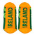 Green Shamrock Ireland Adults Socks Soles