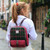 Two Tone Harris Tweed Naver Backpack