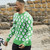 Green Irish Sheep Print Adult Jumper