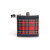 8oz Royal Stewart Tartan Hip Flask with Black Trim