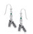 Irish Dancing Shoes Dangle Earrings with Emerald Gem