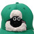 Emerald Green Sheep Kids Baseball Cap