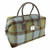 Scottish  Harris Tweed Tartan Overnight Bag