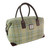 Scottish  Harris Tweed Tartan Overnight Bag
