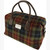 Scottish  Harris Tweed Tartan Overnight Bag