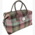 Scottish  Harris Tweed Tartan Overnight Bag