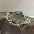 Silver & Green Shamrock Charm Bracelet