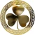 Exclusively Irish Shamrock Leaf Celtic Wall Hang Decor in Polished Brass on DublinGiftCompany.com in Irish Wall Art