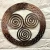 Celtic Triskelion Round Steel Wall Hanging 12'' in Rose Gold on DublinGiftCompany in Wall Art