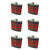 Packs of 6oz Green & Stewart Tartan Hip Flask