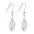 Sterling Silver Long Trinity Celtic Drop Earrings