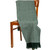 NT201-205 SAOL Herringbone Throw Forest Green SaolKnitwear.com
