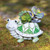 Celtic Turtle Ceramic Mini Plant Pot
