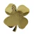 Four Leaf Clover Pewter Wall Hanging Irish Decor in Gold on DublinGiftCompany in Wall Art