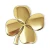 Four Leaf Clover Pewter Wall Hanging Irish Decor in Polished Brass on DublinGiftCompany in Wall Art