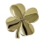 Four Leaf Clover Pewter Wall Hanging Irish Decor