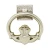 Claddagh Circular Brass Door Knocker 5.5'' in Satin Nickel on Dublin Gift in Door Knockers
