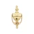 Shamrock Brass Door Knocker 8'' Irish Celtic in Polished Brass on Dublin Gift in Door Knockers