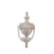 Shamrock Brass Door Knocker 8'' Irish Celtic in Satin Nickel on DublinGiftCompany in Door Knockers