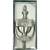 Shamrock Brass Door Knocker 8'' Irish Celtic in Satin Nickel on Dublin Gift in Door Knockers
