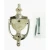 Shamrock Brass Door Knocker 8'' Irish Celtic in Satin Nickel on Dublin Gift in Door Knockers