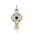 Celtic Trinity Knot Cross with Golden Detailing DGC