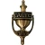Failte Shamrock Brass Door Knocker 8'' Irish in Antique Brass on DublinGiftCompany in Door Knockers