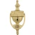 Failte Shamrock Brass Door Knocker 8'' Irish in Polished Brass on DublinGift in Door Knockers
