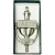 Failte Shamrock Brass Door Knocker 8'' Irish in Satin Nickel on DublinGiftCompany in Door Knockers