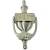 Failte Shamrock Brass Door Knocker 8'' Irish in Satin Nickel on DublinGift in Door Knockers