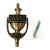 Failte Shamrock Brass Door Knocker 8'' Irish in Antique Brass on DublinGiftCompany in Door Knockers