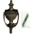Failte Shamrock Brass Door Knocker 8'' Irish in Antique Brass on DublinGiftCompany in Door Knockers