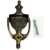 Cead Mile Failte Shamrock Brass Door Knocker in Antique Brass on DublinGift in Door Knockers